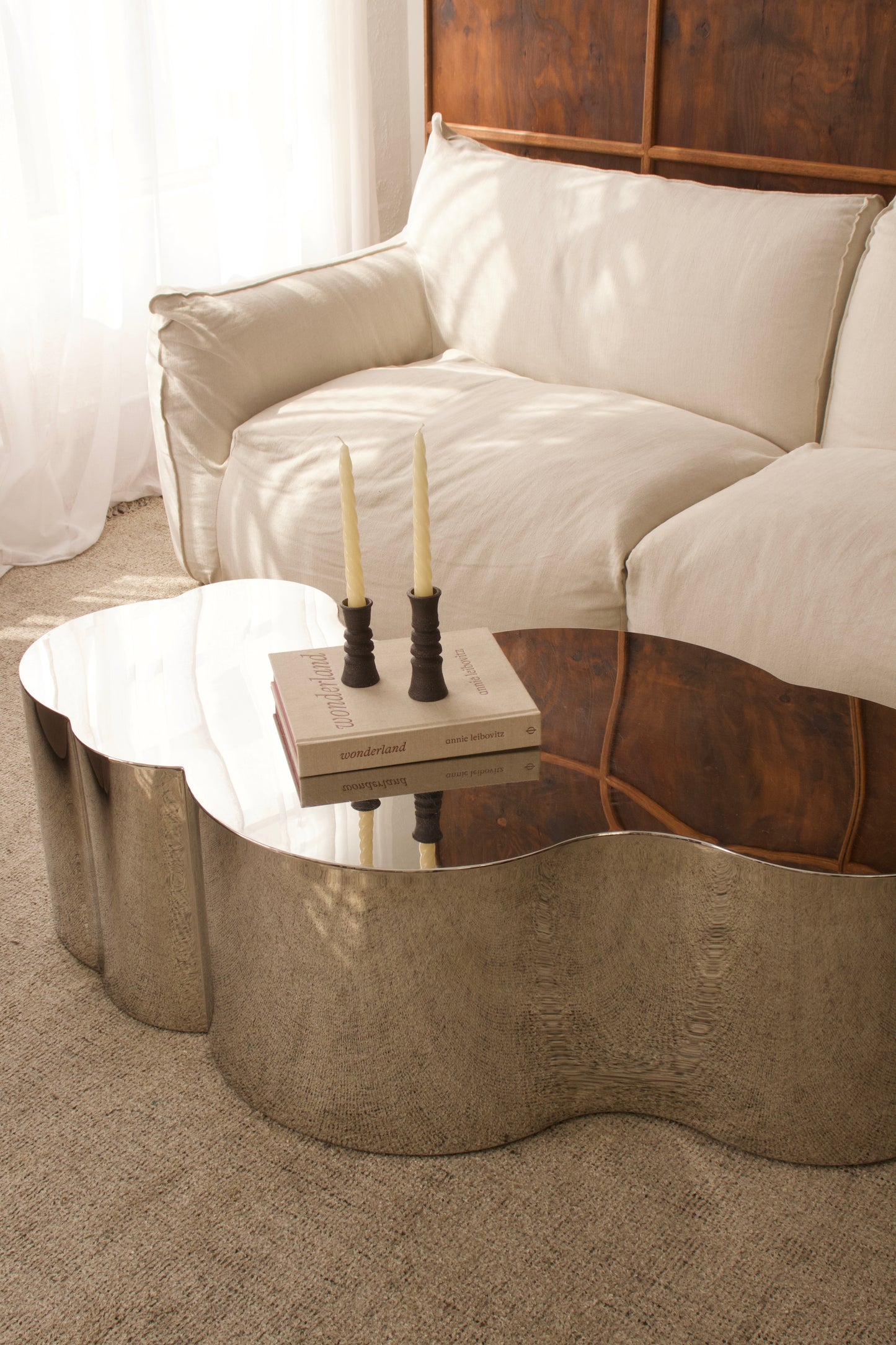 SCULPTURA PILLAR CANDLESTICK BLACK