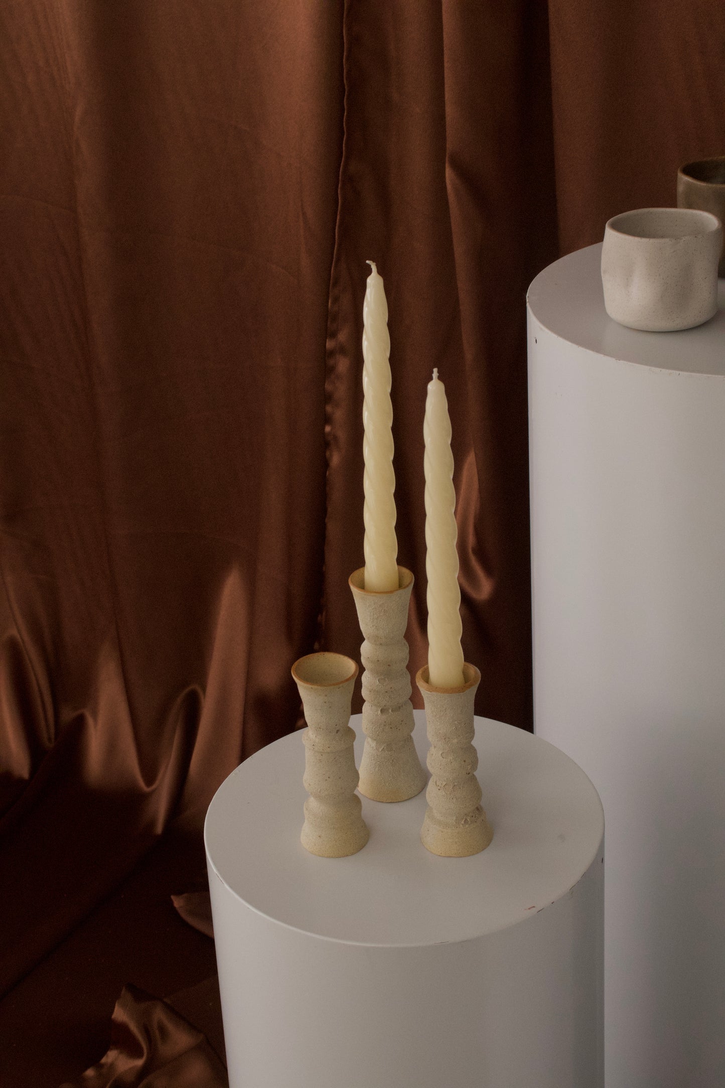 SCULPTURA PILLAR CANDLESTICK
